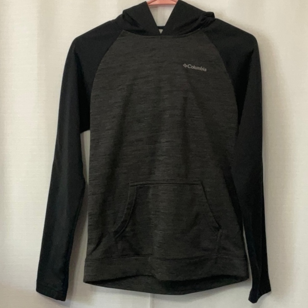 Columbia Size L Kid Black Hoodie Sweater